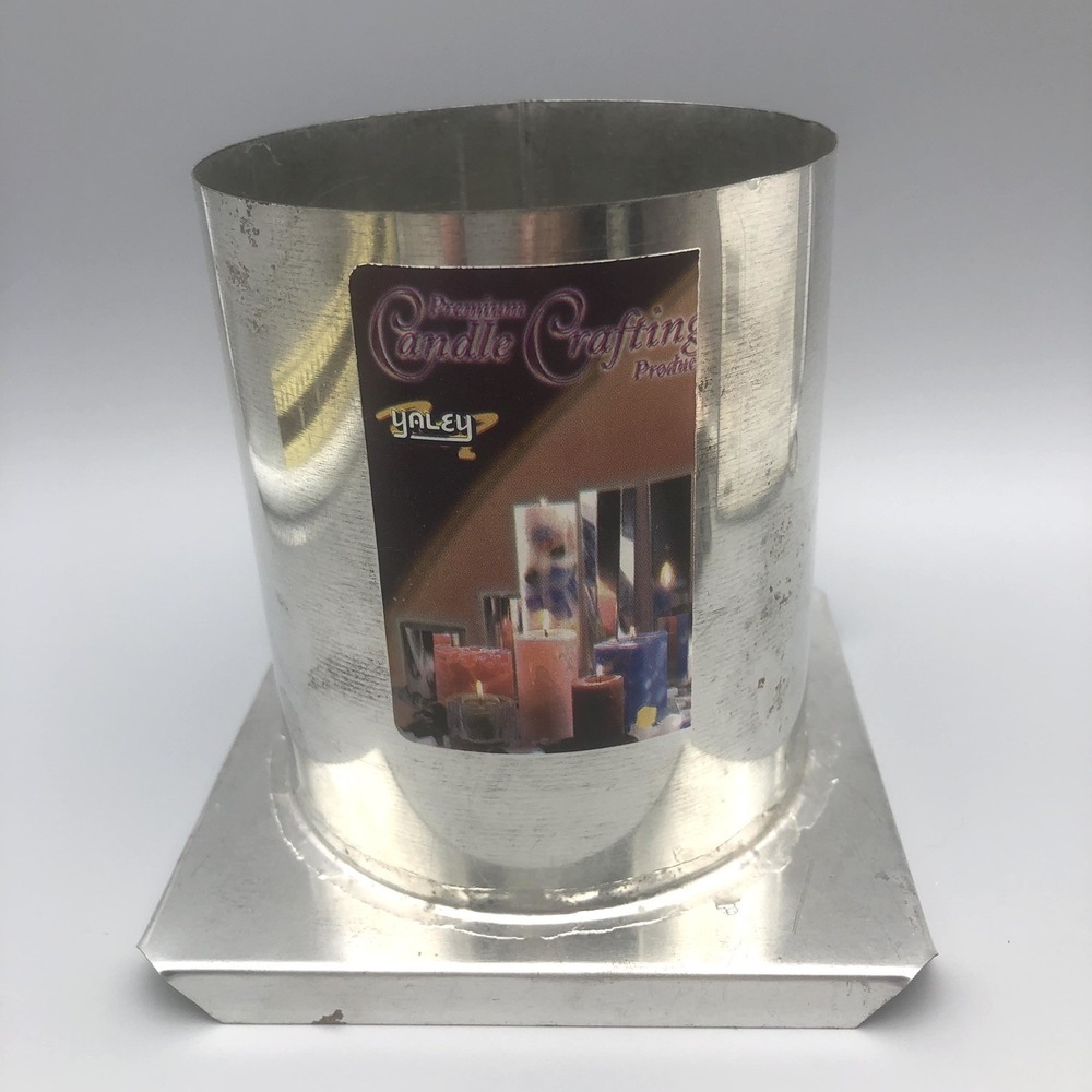 Vintage Yaley Metal Candle Making Mold 110202 Round 4" x‎ 4.5"